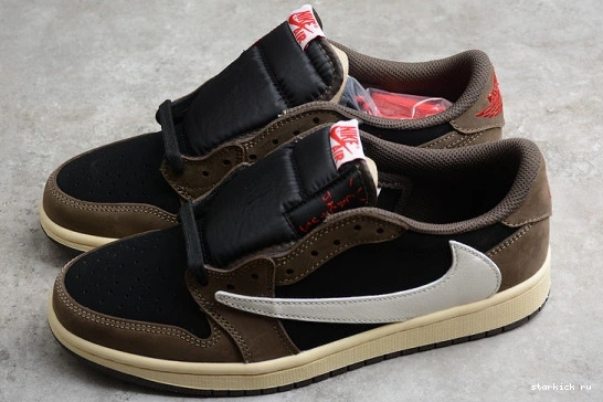SP Scott Jordan Mocha 1 Retro Low CQ4277-001 OG Travis 0805